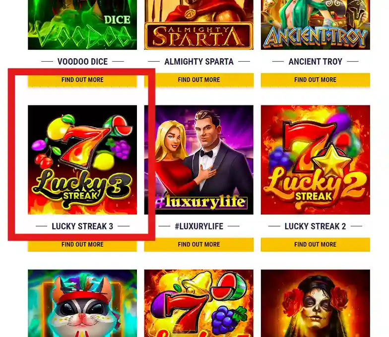 Lucky Streak 3 Slot — Game Review and Play for Money